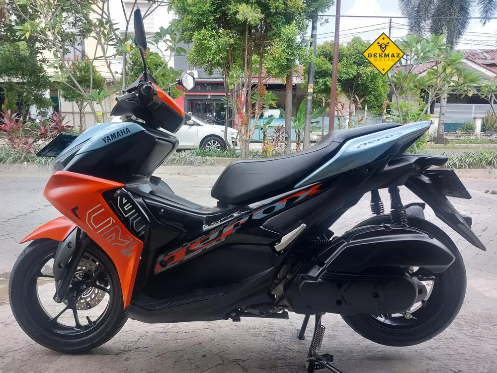 (DP 300)‼️ Yamaha Aerox Connected Biru Orange Mulus 2024 Cash Kredit