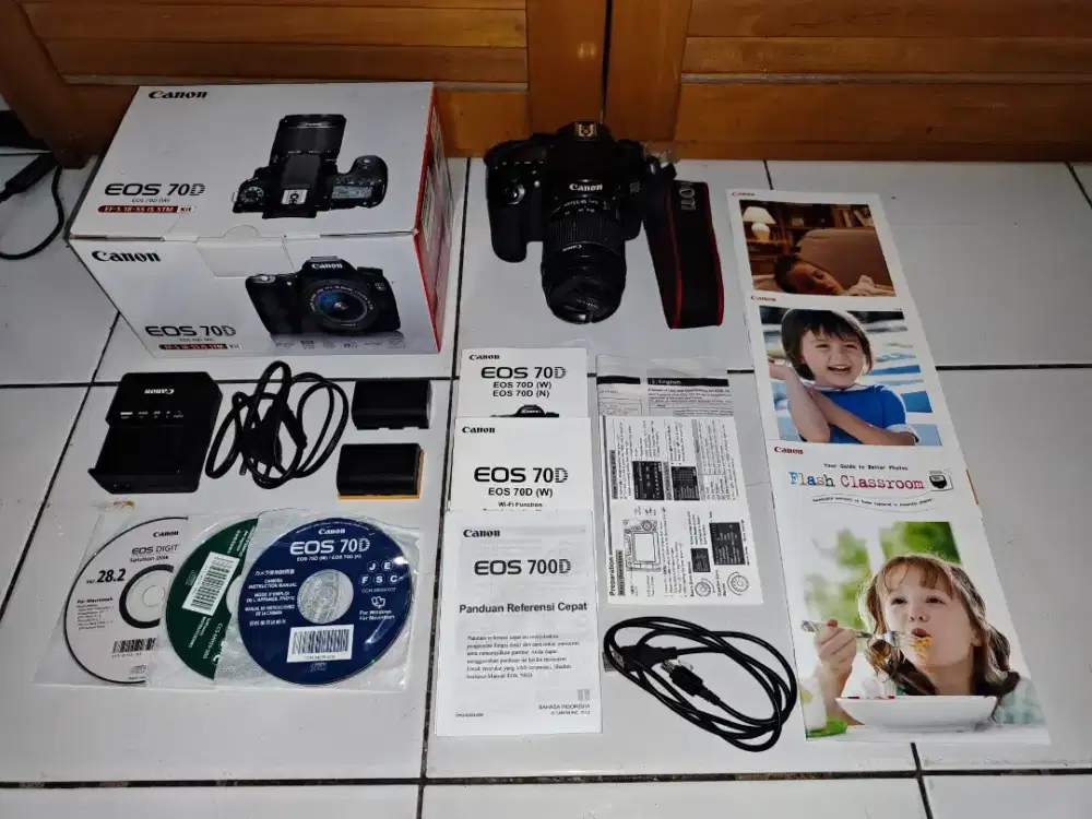 Kamera Canon 70d Fullset