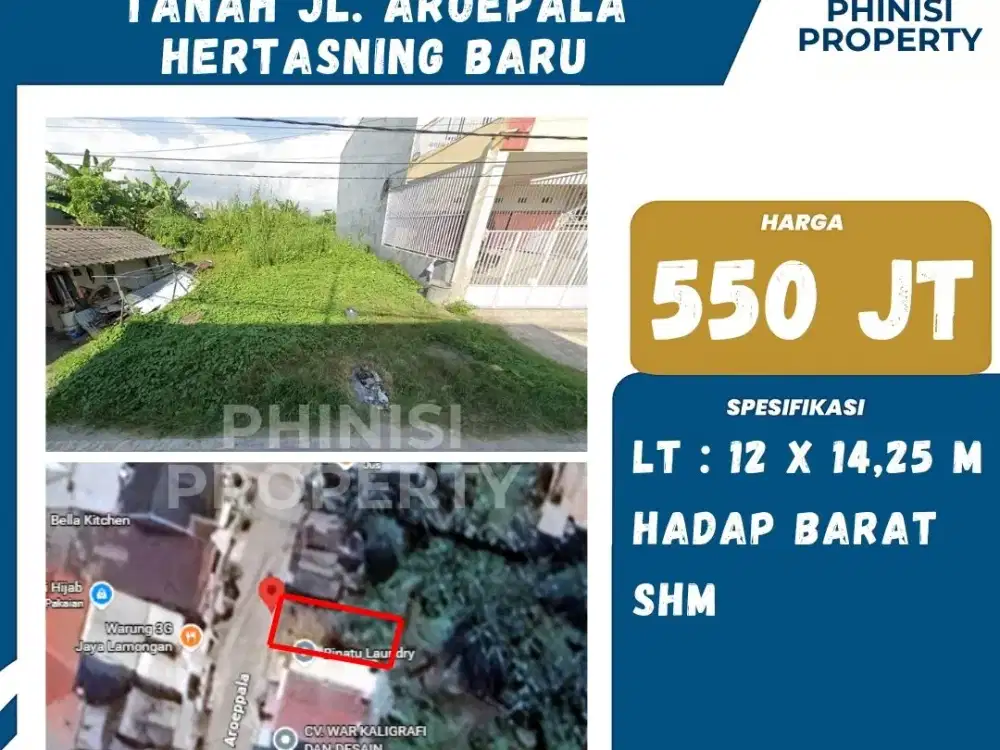 Djiual Tanah Jalan Aroeppala Hertasning Baru