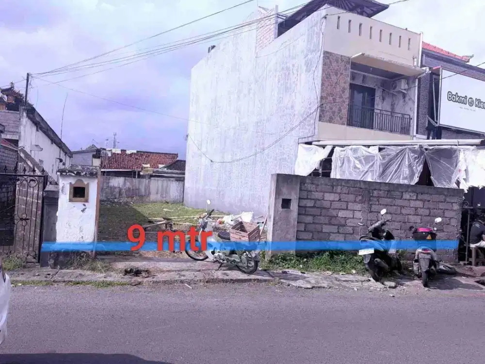 Di jual tanah jalan utama Tukad Sanghyang , Panjer , Denpasar, Bali