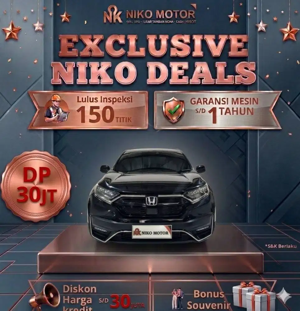 (SPT BARU KM22RB) CRV BLACK EDITION PRESTIGE 2022 AT : 2021|2023