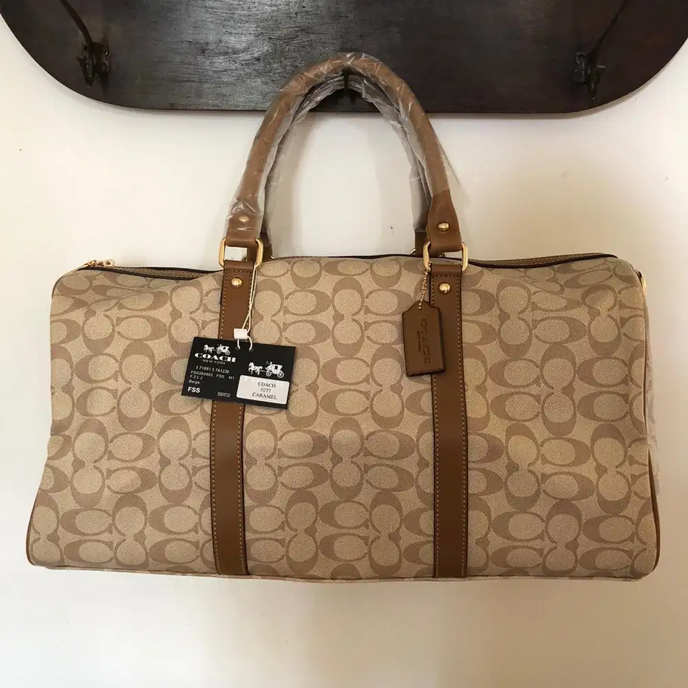 Tas Wanita (Coach Monogram Patterned Duffel)