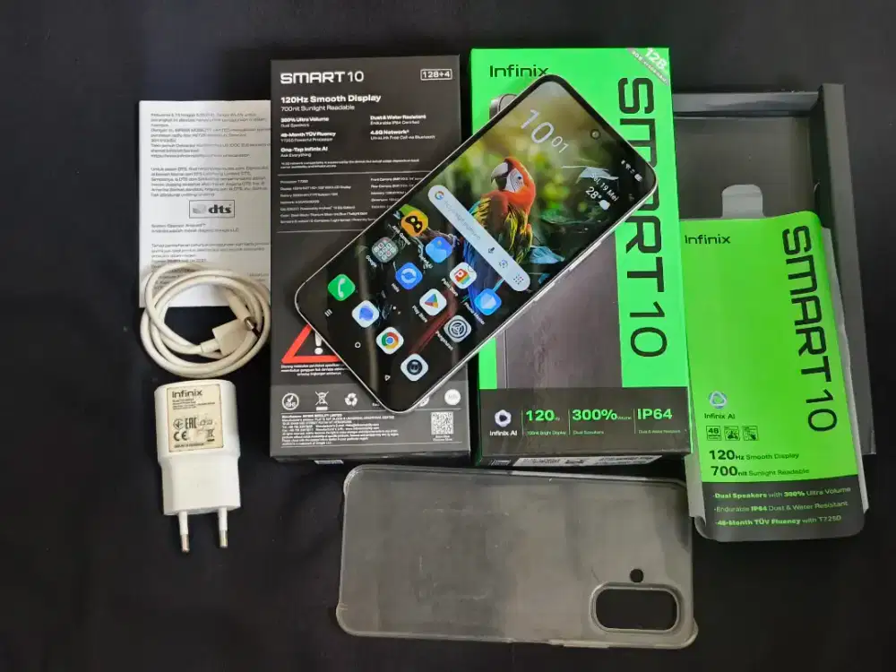 Infinix smart 10 ram 4+4/128Gb fulsett original