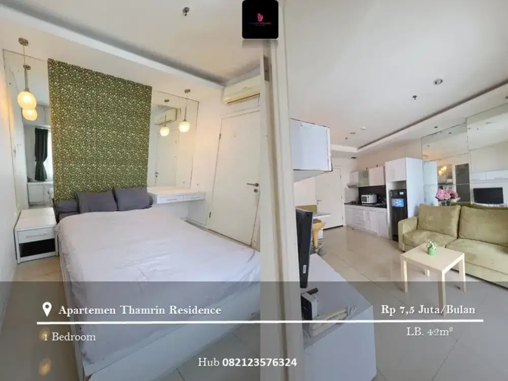 Disewakan Apartement Thamrin Residence Full Furnished 1BR High Floor