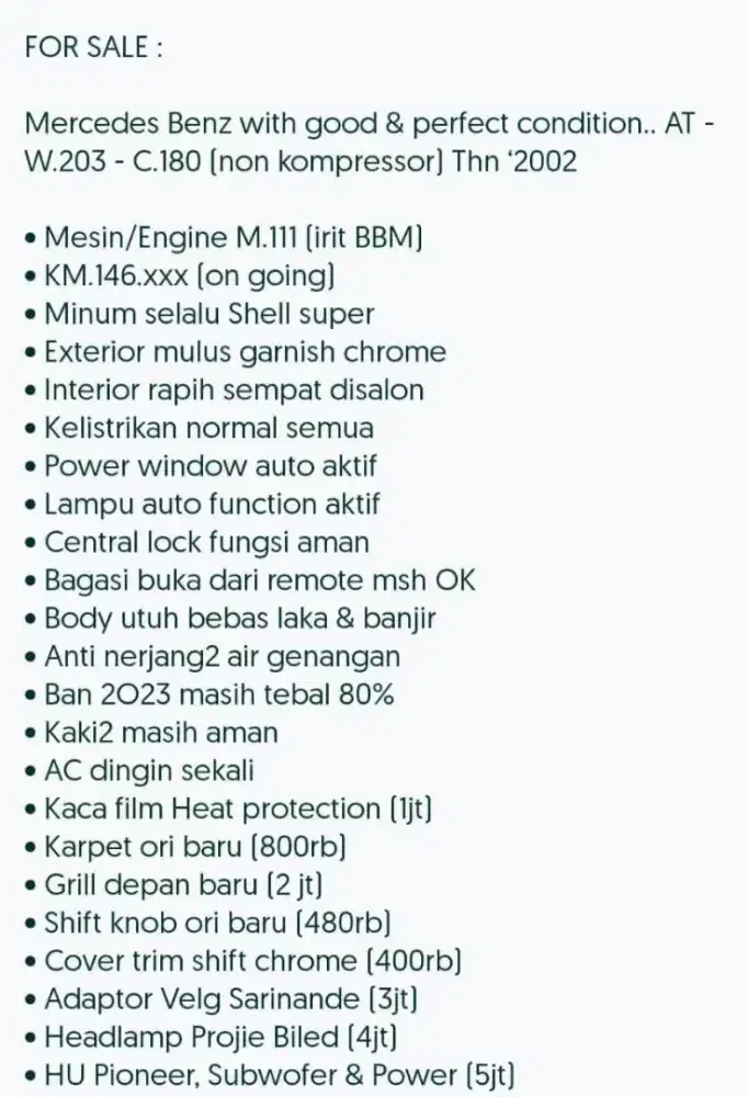 di jual cepat BU,mobil rawatan di jamin gak ada jajan..siap jarak jauh