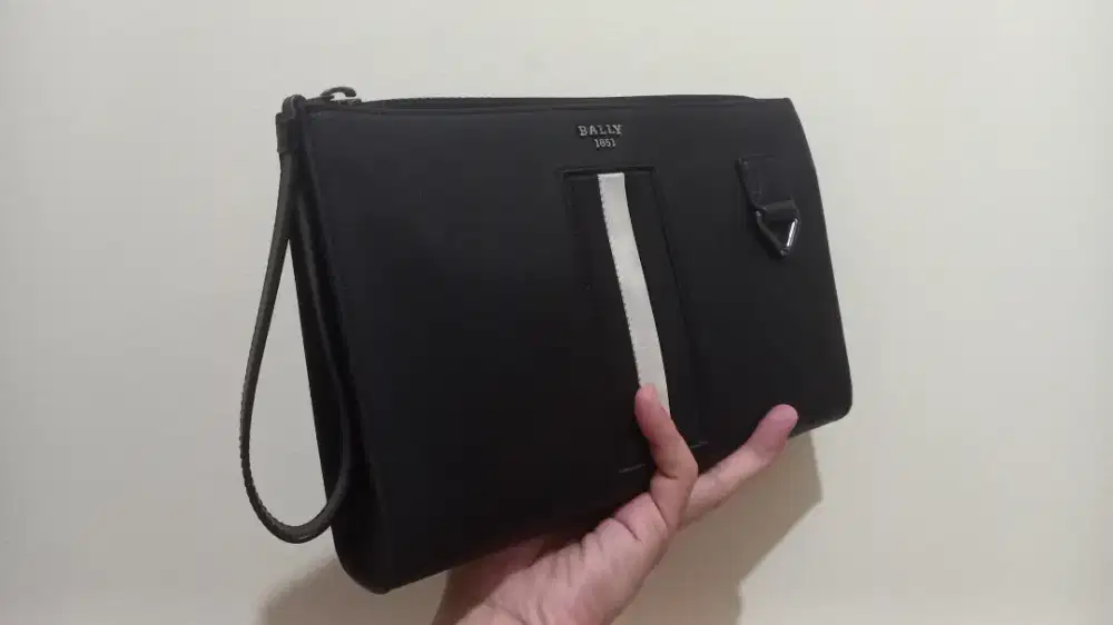 HANDBAG BALLY MAKID HITAM ORI
