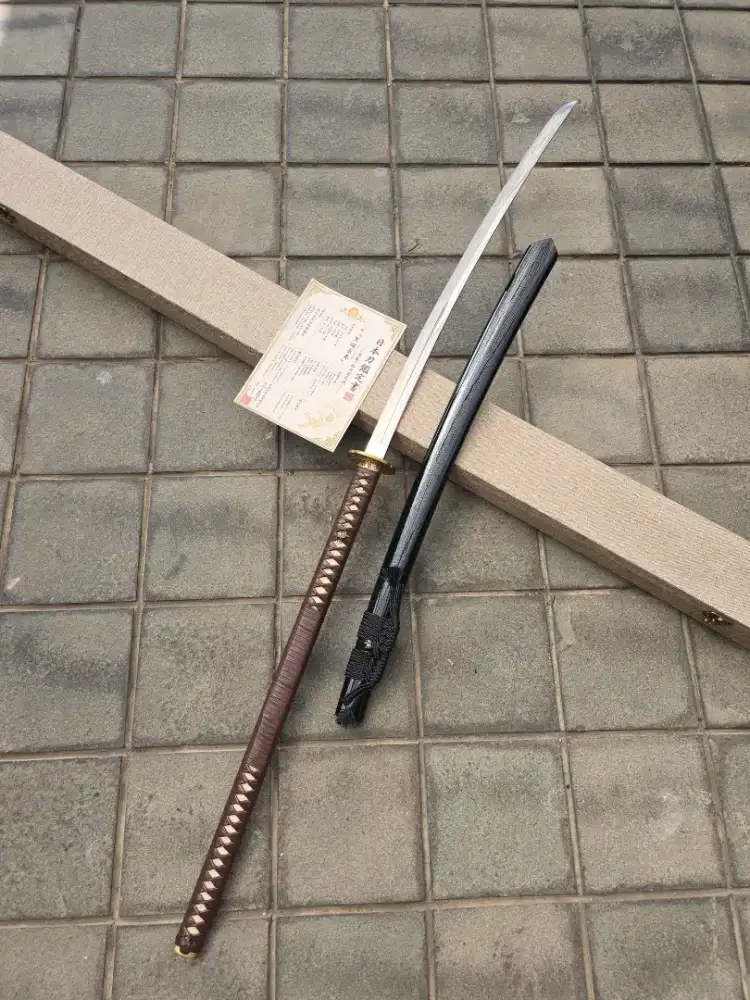 ODACHI LONG KATANA Raikage no Tsurugi damascus blade real hammon