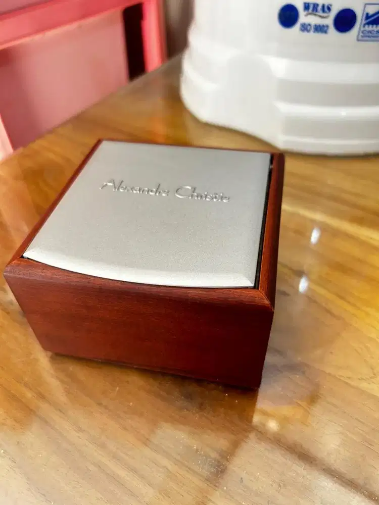 Kotak jam Alexandre Christie original box kayu