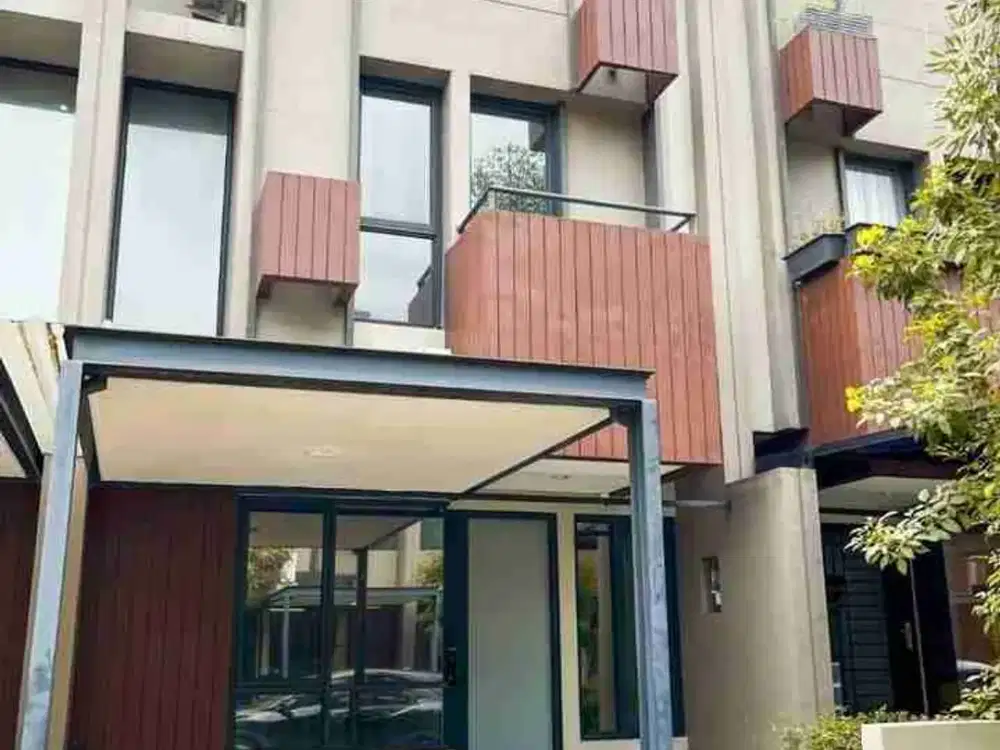 Rumah 2 Lantai Minimalis Tabebuya BSD 2+1 Kamar Furnish Dekat Tol