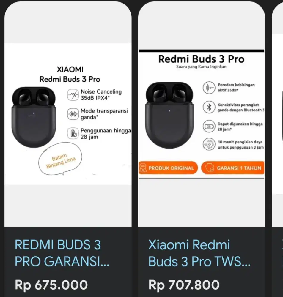 Headset Bluetooth Redmi buds 3 pro