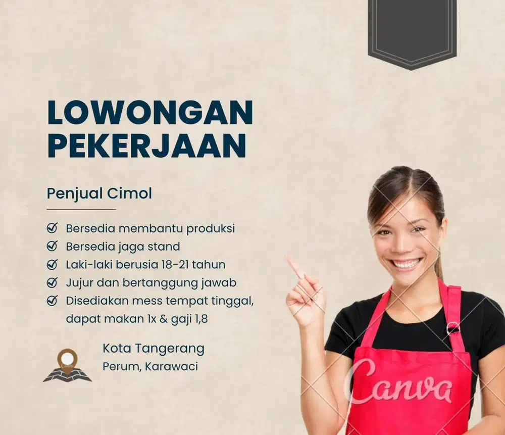 Lowongan Pekerjaan Penjual Cimol