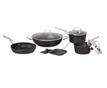 alat masak set black 9 pcs