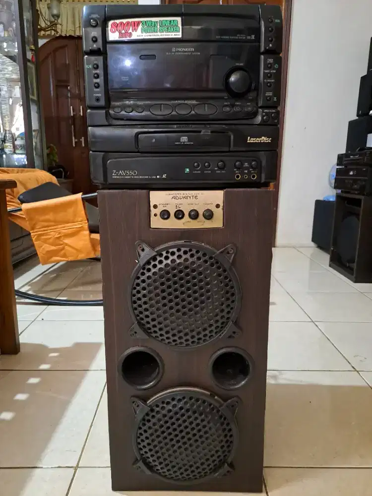 TAPE Deck Pioneer dan Subwoofer Advante