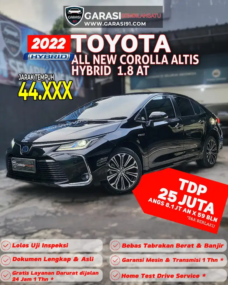 NEW COROLLA ALTIS V 1.8 AT 2021 LIKE NEW