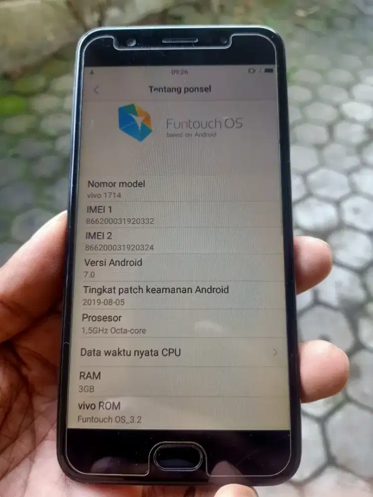 Jual hp vivo y69 bekas kondisi baik.
