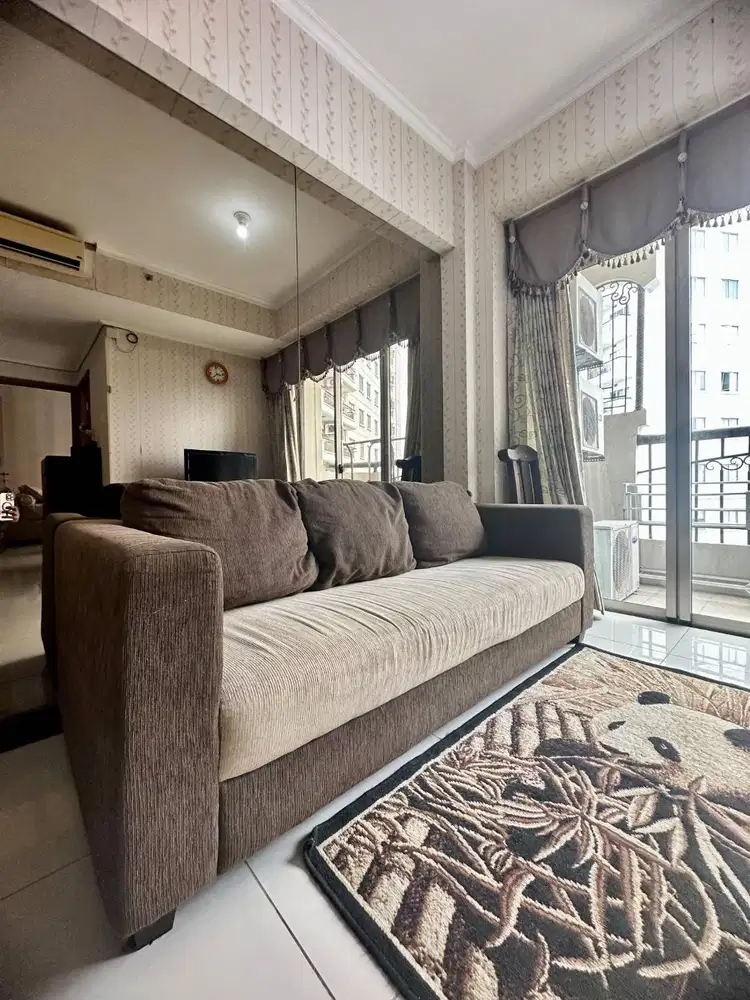 SEWA APARTEMEN MURAH LENGKAP WATERPLACE RESIDENCE 2BR CLASSIC INTERIOR