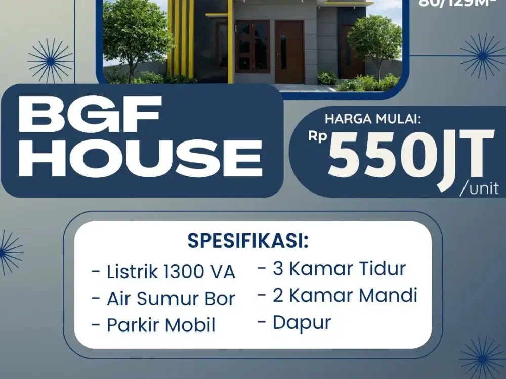 Temukan Rumah impian mu di BGF house