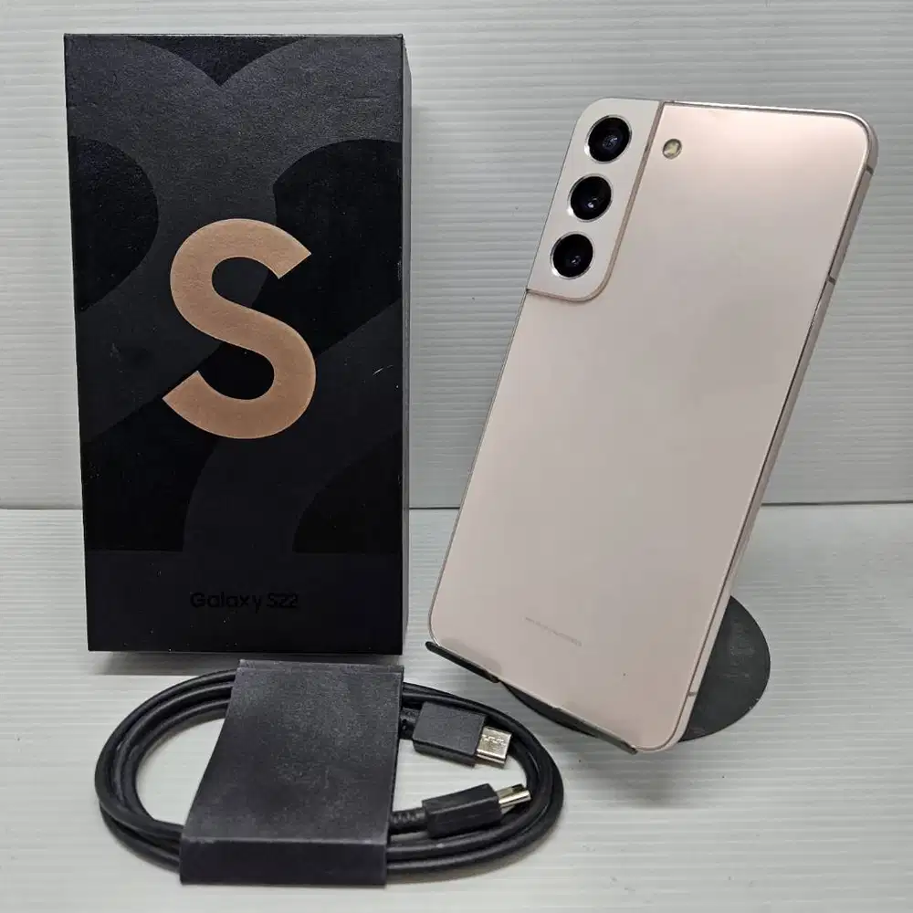 SAMSUNG GALAXY S22  5G 8/256 PINK GOLD EX SEIN MULUS NO MINUS WARNA FA