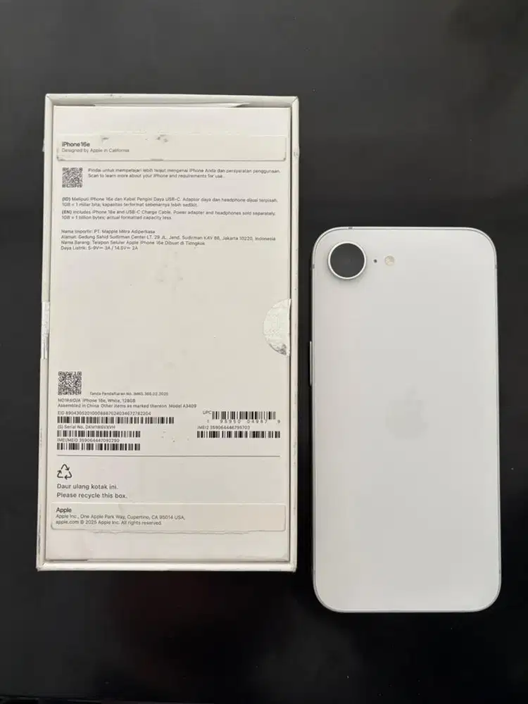 iPhone 16e 128 GB Garansi Resmi Digimap