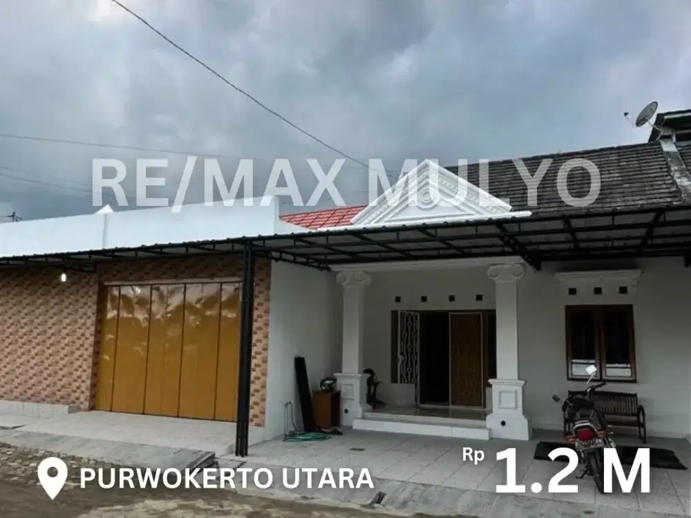 Dijual Rumah + Ruang Usaha Siap Huni dan Dekat Univ, Area Purwokerto Utara