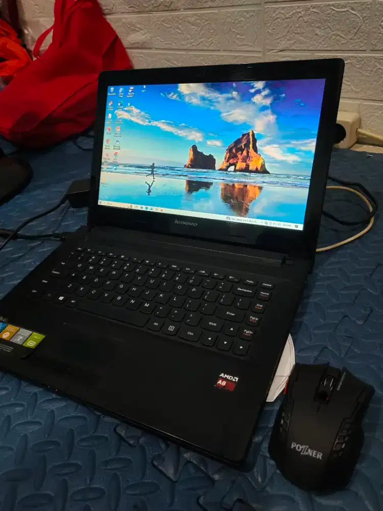 Laptop Lenovo g40-30 ram 4 normal lancar