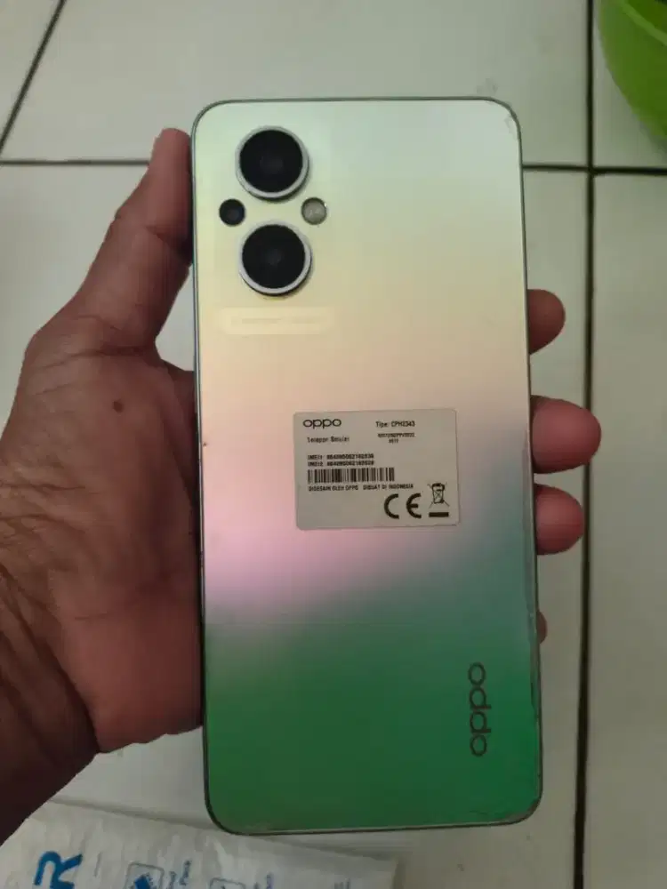 Oppo Reno 7z  8/128   minus Fingerprint off aman normal nokendala