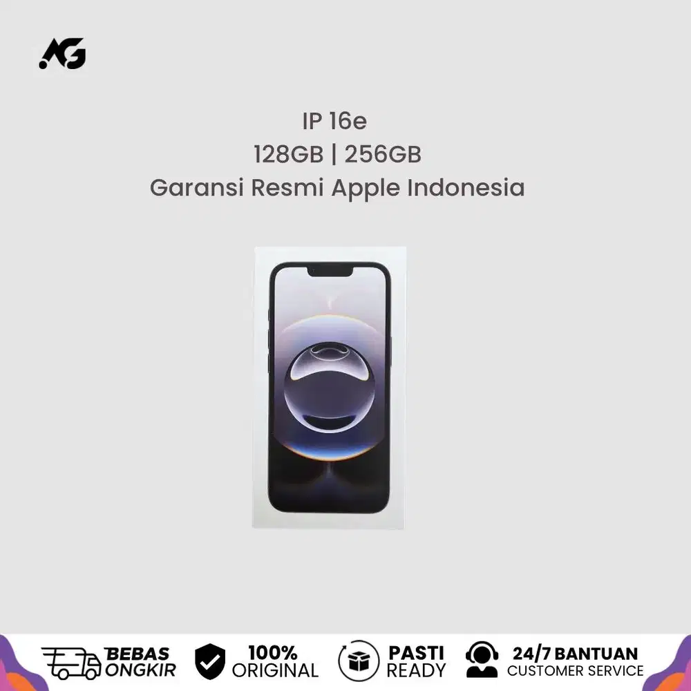 (iBox) Apple New iPhone 16e 128GB 256GB Garansi Resmi Indonesia