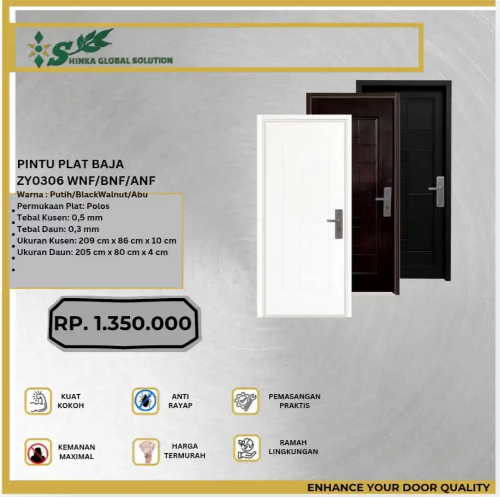 PINTU PLAT BAJA
