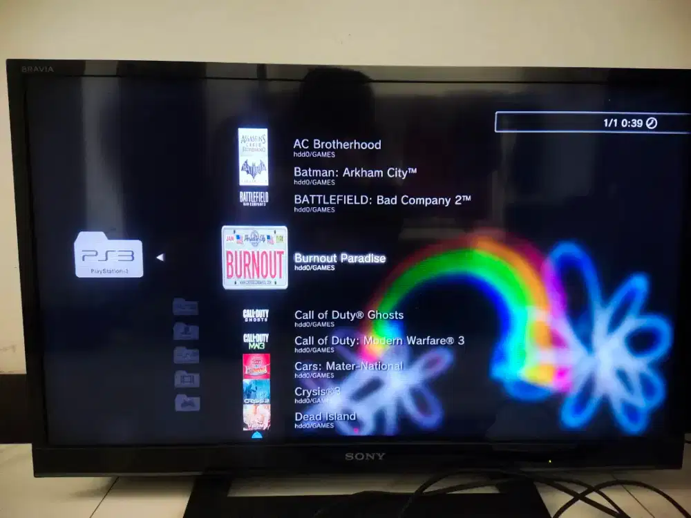 PS 3 superslim 500gb lengkap