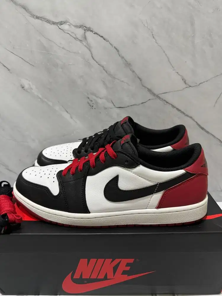 Air Jordan Low Black Toe Us 11.5 // Eur 45.5 Pads (9.8/10) *Used 3-4x