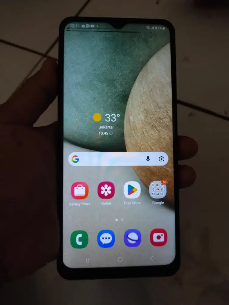 Samsung A12  4/128  minus ada garis hitam tipis di layar aman normal