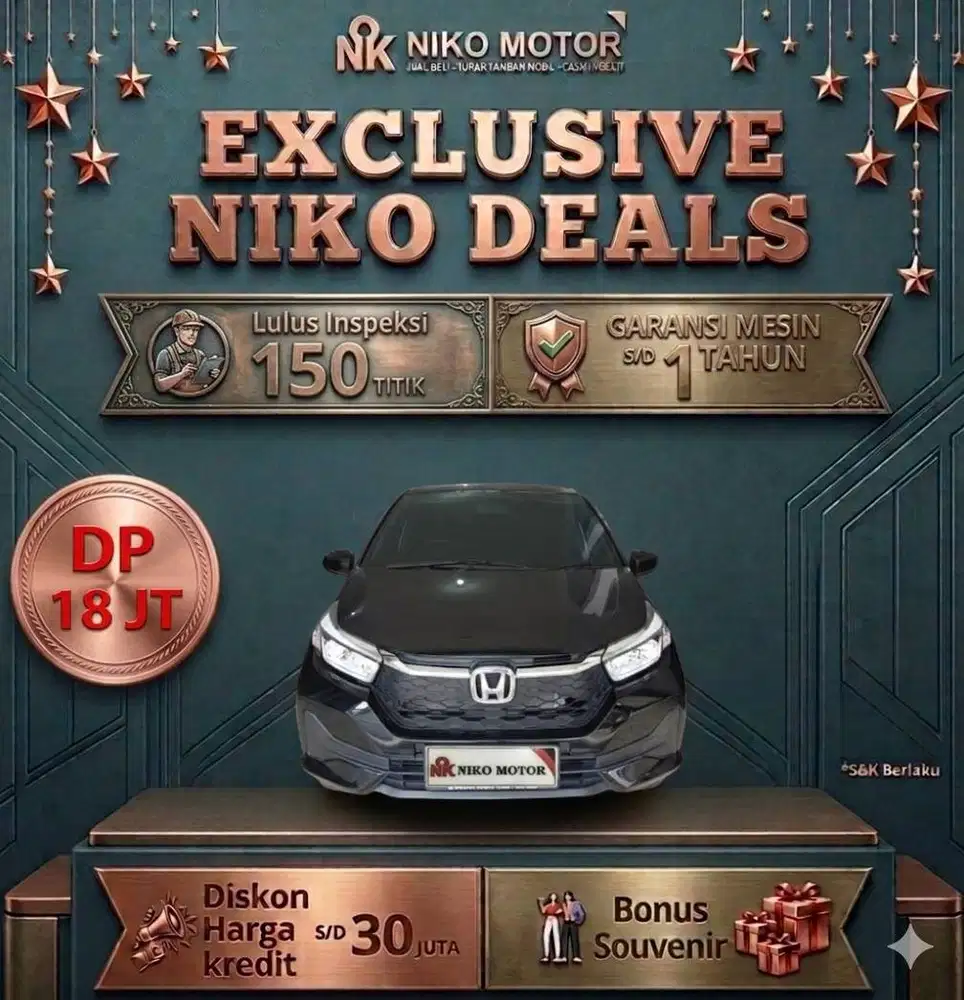 (SPT BARU KM7RB) BRIO E 2024 MT