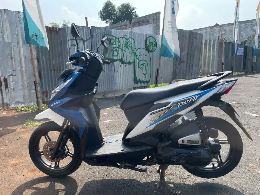 Honda Beat sporty ESP Biru Putih 2018