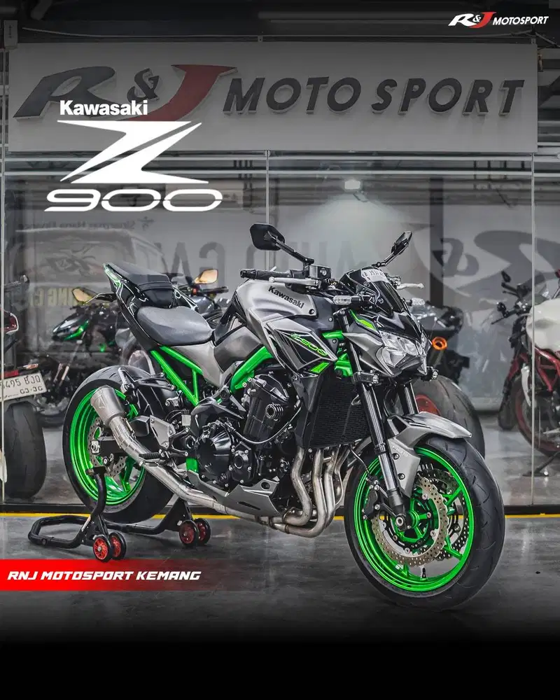 Kawasaki Z900 Nik 2023 Odo 4.000 an Km Warna Hijau Knalpot Spark