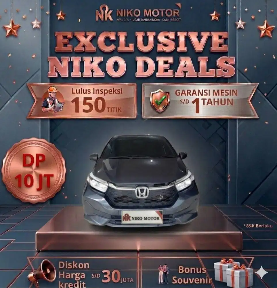(SPT BARU KM4RB) BRIO E 2025 AT :2024|2026