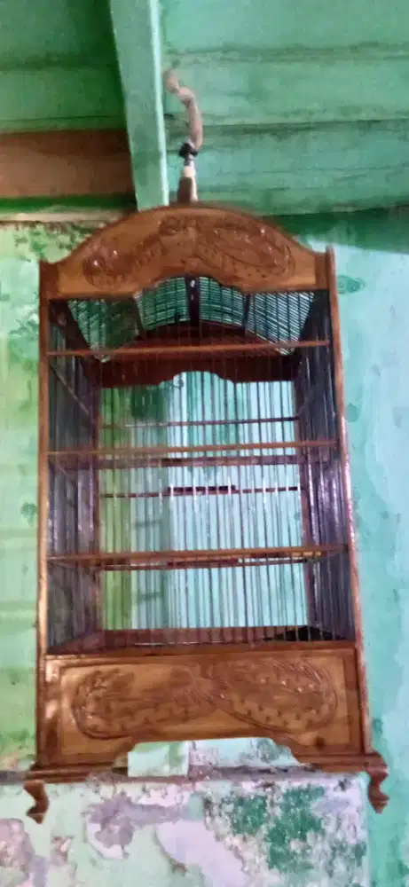 Sangkar burung jati asli no 2