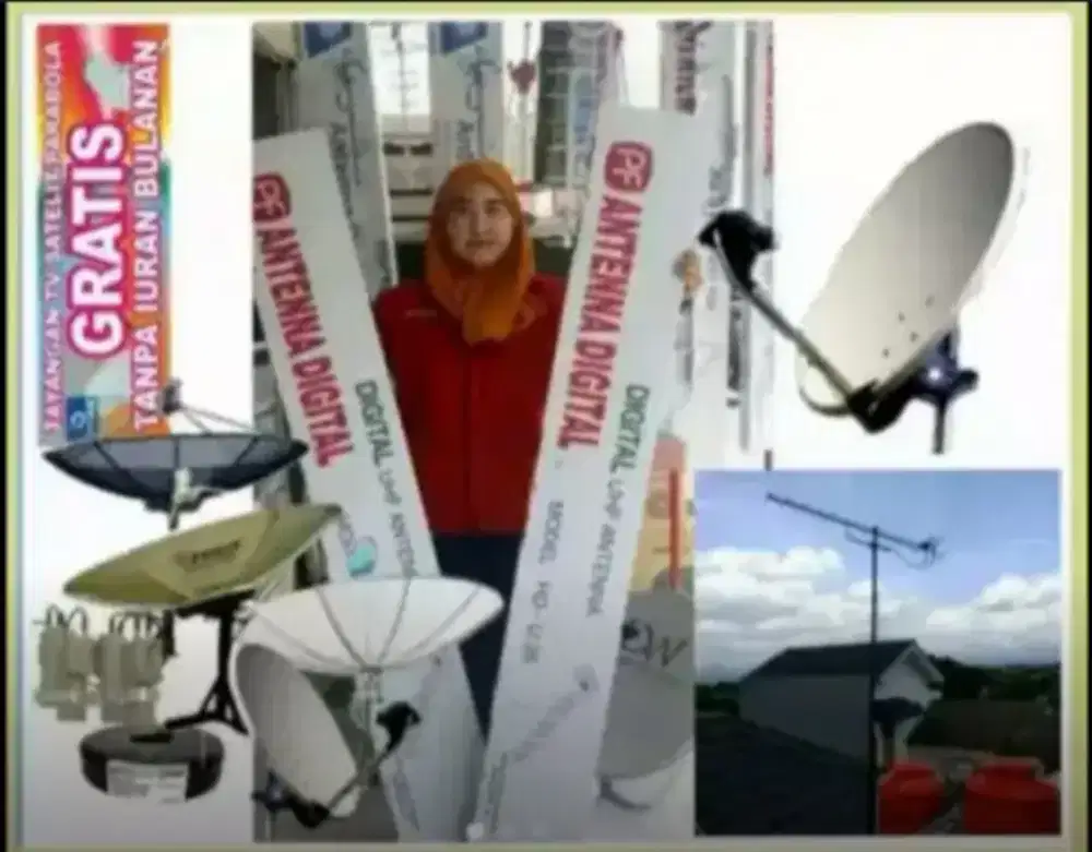 Ahli jasa pasang antena TV digital service antena parabola