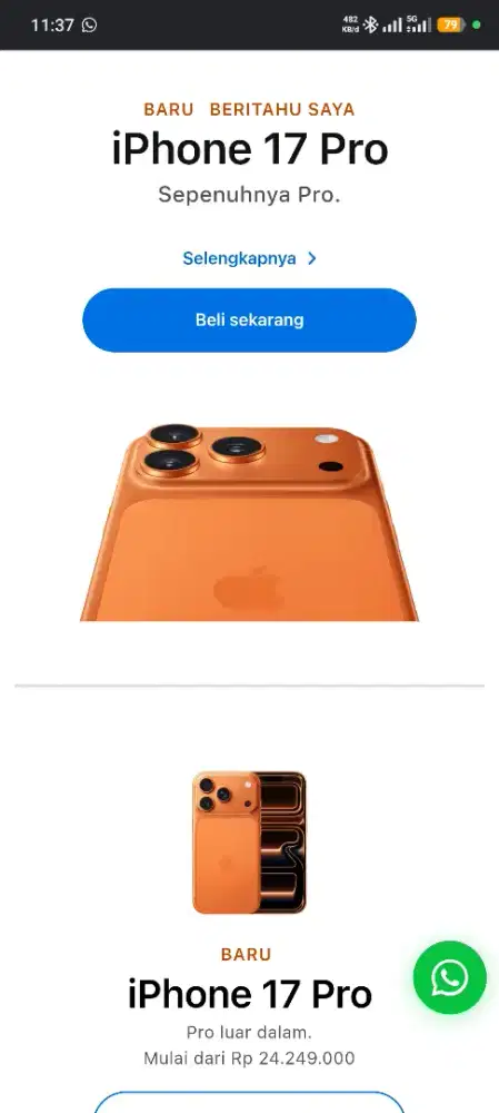 IPHONE 17 PRO , YANG MAU CICILAN BISA PAKAI SHOPEEPAY