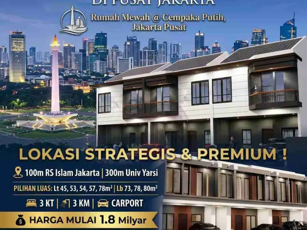 Rumah Keren Di Cempaka Putih, Jakarta Pusat