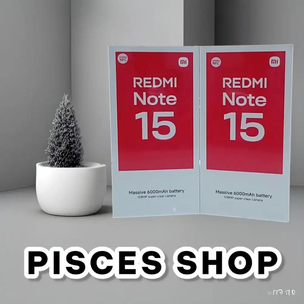 REDMI NOTE 15 4G RAM 8/128 NEW Segel Garansi Resmi 1 Tahun