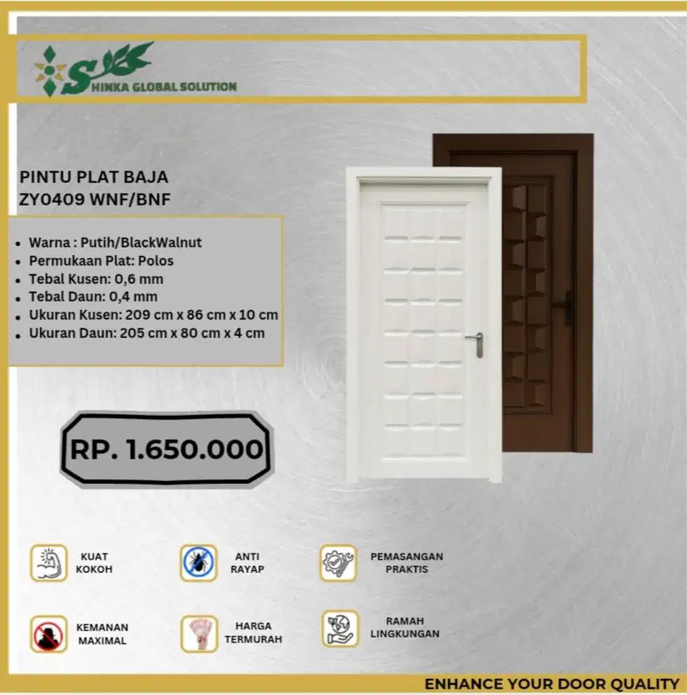 PINTU BAJA ZY0409 WNF/BNF