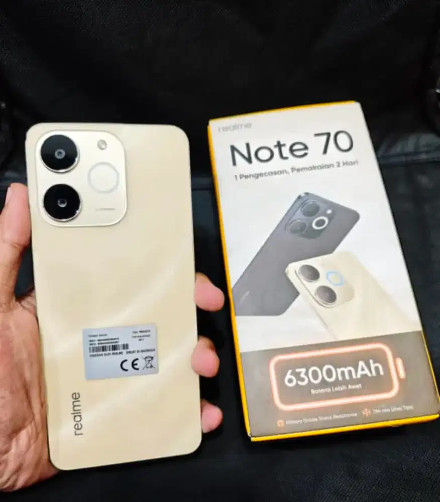 2nd : Realme Note 70 4/64 4G 6300 mah