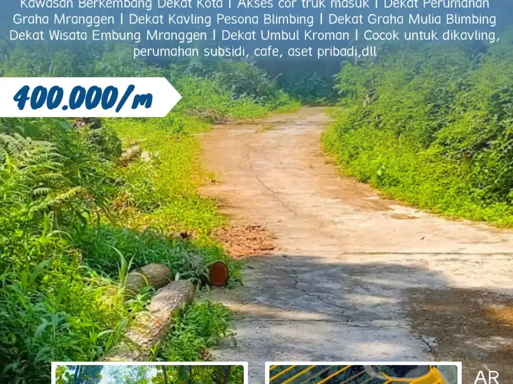 Dijual Lahan Zona Kuning Non LSD, Kawasan Berkembang Dekat Kota Lokasi di Blimbing, Karangnongko, Klaten, Jawa Tengah