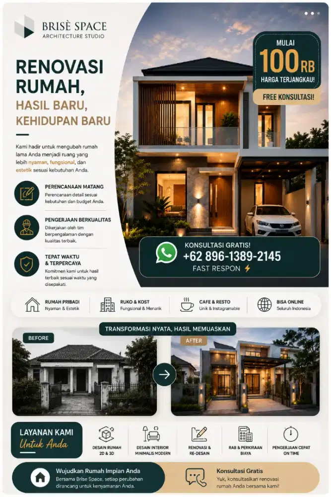 Desain Interior 3D Realistis Harga Terjangkau