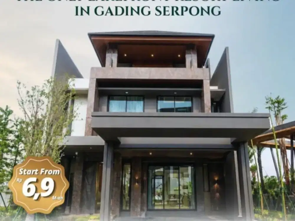 Buyer only New Launching Matera Lakeside Hunian 3Lantai View Danau Mulai 6Man