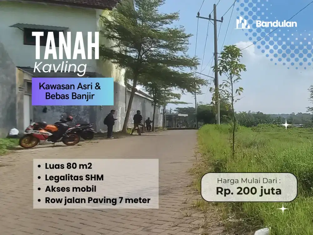 Kavling Dijual 6 Menit MOG Malang SHM Pecah Cocok Bangun Rumah