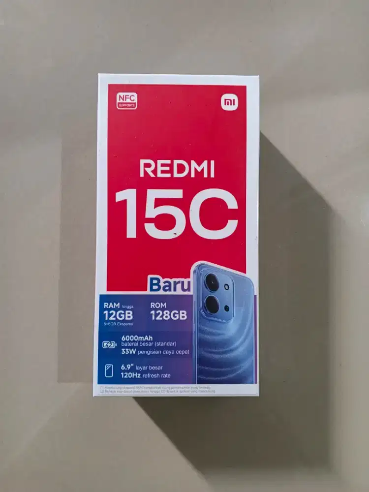 edisi dapet hadiah, dijual cepet aja Redmi 15C masih segel.