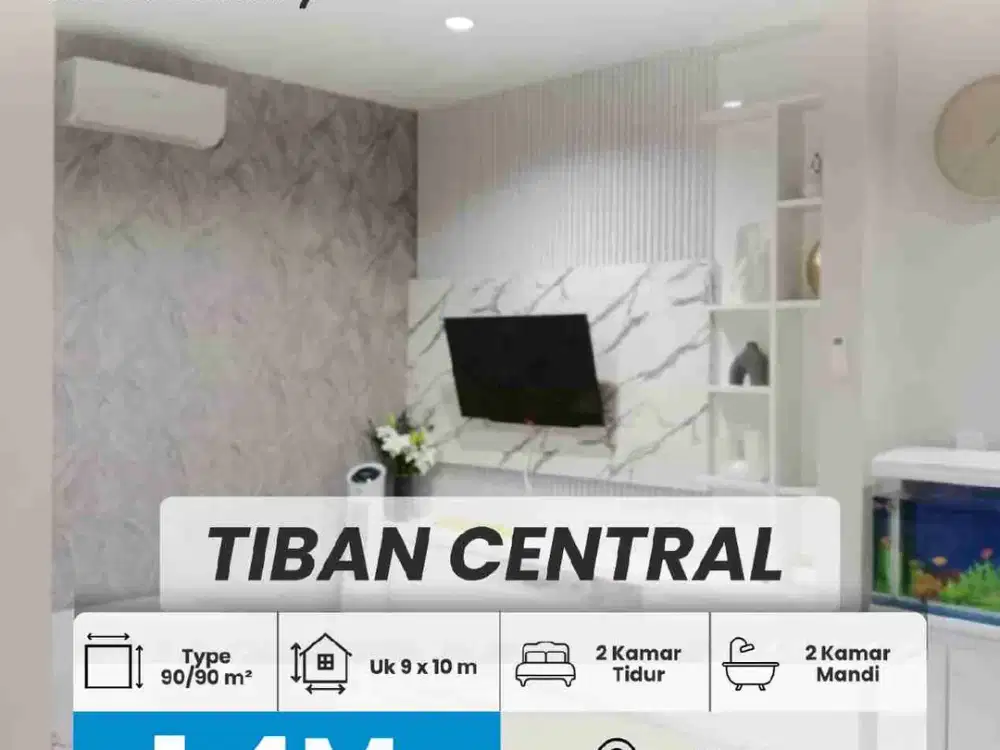 DIJUAL RUMAH DI CENTRAL TIBAN 2KT 2KM LOKASI RAMAI DAN AMAN