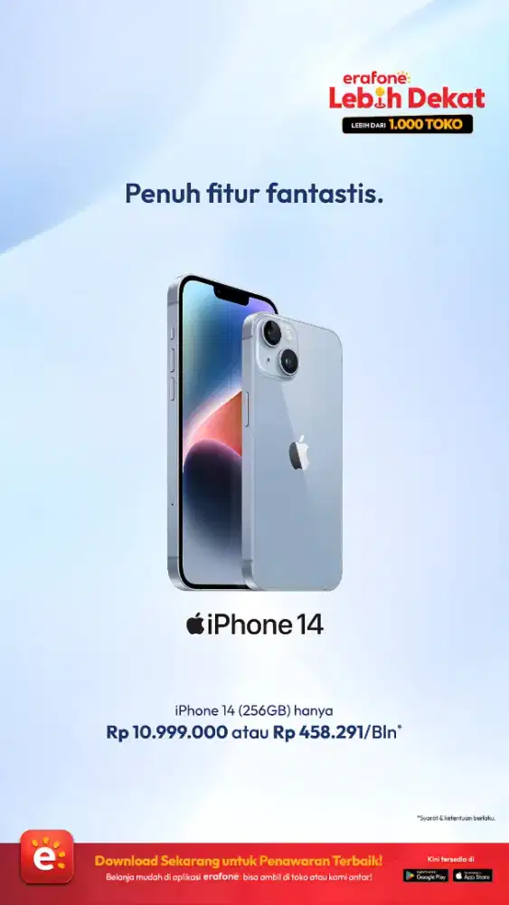 New Promo Iphone 14 256GB RESMI IBOX
