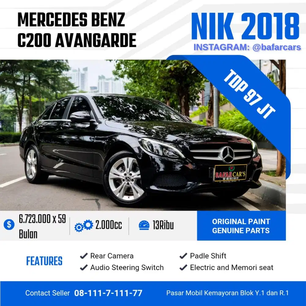 Mercedes Benz C200 Avantgarde Low KM